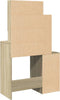 vidaXL - Kaptafel - met - kastje - 80x35x132 - cm - sonoma - eikenkleurig