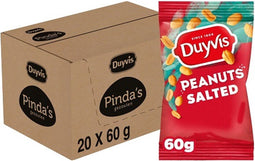 Duyvis - Pinda's gezouten - 20 zakjes x 60 gram (20 stuks)
