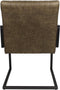 HSM Collection Eetkamerstoel Texas - army green - metaal/yachtleder