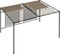 Prieel met uittrekbaar dak 180 g/m² 3x4x2,3 m taupe