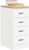 vidaXL - Garagekast - 40x51x85 - cm - massief - grenenhout - wit