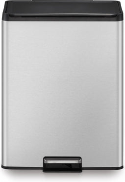 EKO - Essential Recycler pedaalemmer 20+20 ltr, EKO - Stainless steel - mat RVS