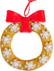 3.625 inch H Clay Dough Cookie Wreath Orna. 5x5x10 cm kerstornament