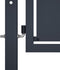 vidaXL - Poort - 100x125 - cm - staal - antraciet