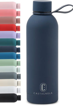 Castagnola Waterfles - RVS Drinkfles 500 ML - Lekvrij - Donkerblauw