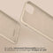 Accezz Liquid Silicone Backcover - Schokabsorberend - Beige (iPhone 15)