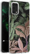 iMoshion Hoesje Geschikt voor Samsung Galaxy A02s Hoesje Siliconen - iMoshion Design hoesje - Groen / Roze / Dark Jungle