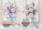 Schilderij DKD Home Decor Vaas (60 x 2,5 x 90 cm) (2 Stuks)