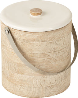 J-Line Ijsemmer Handvat Mango Hout Whitewash