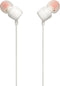 JBL T110 - In-ear oordopjes - Microfoon - Draad - Wit