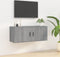 vidaXL - Tv-wandmeubel - 100x34,5x40 - cm - grijs - sonoma - eikenkleurig