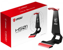 MSI HS01 - Headset Stand - Antislip - Rood/Zwart
