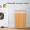Infinity Goods Bamboe Wasmand - Wassorteerder - 72 Liter - Natuurlijk Bruin