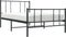 vidaXL - Bedframe - met - hoofd- - en - voeteneinde - metaal - zwart - 90x200 - cm