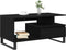 vidaXL - Salontafel - Zwart - Eiken - 90x49x45 - cm - Bewerkt - Hout