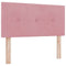 vidaXL - Hoofdbord - Met - Knopen - Roze - 80 - cm - Velours