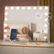 Hollywood Spiegel - 58x43CM - 360° Rotatie - 15x Led Lampen - 10x Vergroting - USB + USB-C Oplaadpoort