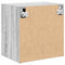 vidaXL - Garage - wandkast - bewerkt - hout - grijs - Sonoma