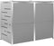vidaXL - Containerberging - dubbel - 138x77,5x112,5 - cm - roestvrij - staal