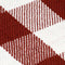 vidaXL - Plaid - geblokt - 125x150 - cm - katoen - steenrood