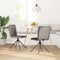 vidaXL - Eetkamerstoelen - draaibaar - 2 - st - stof - taupe