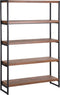 Boekenkast met 4 planken TIFTON 155 cm Donkerbruin
