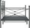 vidaXL - Slaapbank - zonder - matras - 107x203 - cm - staal - zwart