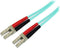 Startech A50FBLCLC2 - Glasvezel Netwerkkabel 10 Gigabit Duplex LSZH 2 m - Turkoois