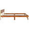 Bedframe zonder matras massief hout 200x200 cm