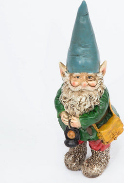 Tuinkabouter met seinlantaarn