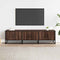 vidaXL - Tv-meubel - 150x35x41 - cm - bewerkt - hout - metaal - bruin - eikenkleur