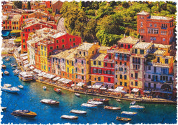 UNIDRAGON Houten Puzzel Voor Volwassenen Woosaic - Italiaanse Rivièra - 500 stukjes - King Size 31x44 cm
