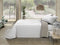 Sprei Pierre Cardin LORENA Wit Bed van 135 (3 Onderdelen)