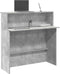 vidaXL - Receptiebalie - 100x50x103,5 - cm - bewerkt - hout - betongrijs