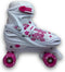 Roces - Quaddy 3.0 - Rolschaatsen - Kinderen - Wit - Roze - 34-37