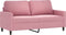 vidaXL - Tweezitsbank - 140 - cm - fluweel - roze