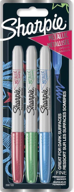 Sharpie permanent marker - metallic - 3 kleuren