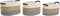 Basket spelset DKD Home Decor Beige Katoen Natuurlijke Vezel (42 x 32 x 24 cm) (3 Onderdelen)