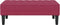 vidaXL - Ligbed - Wijnrood - 113x57x39 - cm - Velvet