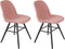 Zuiver Albert Kuip Soft Eetkamerstoelen Roze - Set van 2