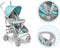 Lionelo Elia - Buggy - Lichte 7kg en Duurzame Kinderwagen - Verstelbare rugleuning - Turquoise