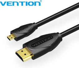 Vention Micro HDMI naar HDMI kabel - Full HD 1080P & 3D - 1 Meter - Zwart