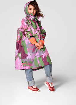 RAINKISS - Digi Spring Camo - Regenponcho voor Kinderen