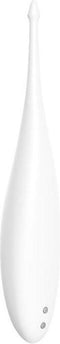 Satisfyer, oplegvibrator, tip vibrator, 'Twirling Fun', 17,5 cm, waterdicht, oplaadbaar, lichaamsvriendelijke siliconen