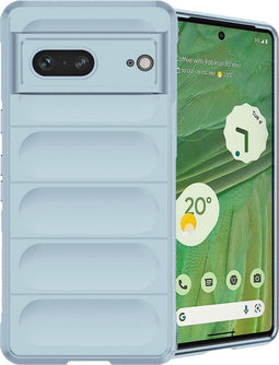 iMoshion Hoesje Geschikt voor Google Pixel 7 Hoesje Siliconen - iMoshion EasyGrip Backcover - Lichtblauw