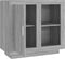 vidaXL - Dressoir - 80x40x75 - cm - grijs - sonoma - eikenkleurig