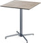X Cross Terrastafel Grijs Frame + Moonstone HPL 70x70 cm - Essentials 110011377 - Horeca & Professioneel