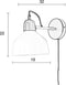 Zuiver Skala Wandlamp Zwart/ Wit