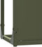 vidaXL - Brandhoutrek - 25x25x80 - cm - koudgewalst - staal - olijfgroen