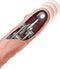 Real Body Stotende Vibrator met Zuignap en Afstandsbediening - beige